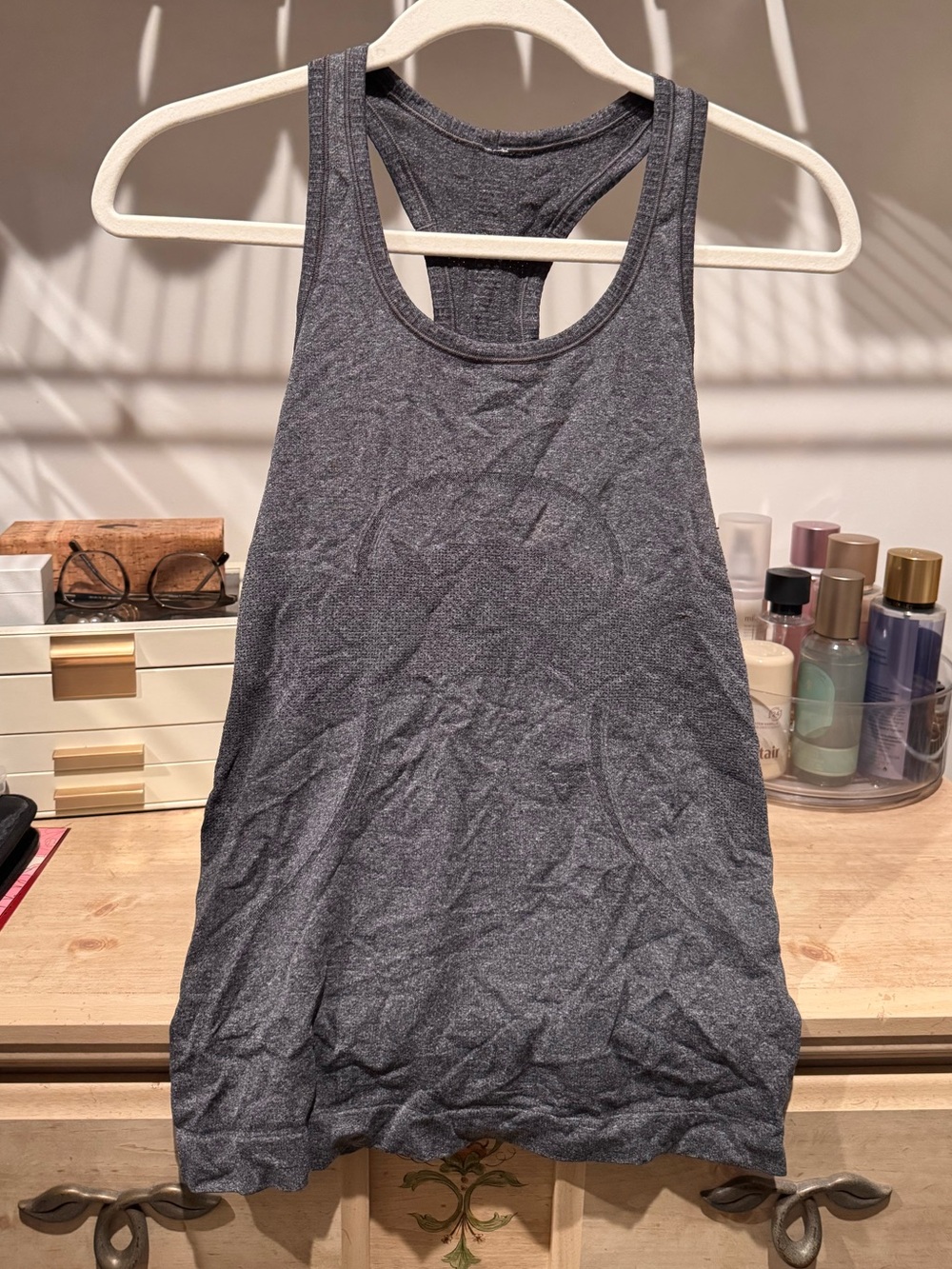 lululemon athletica Charcoal Gray Racerback Tank